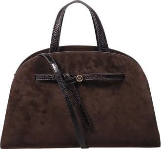 Tory Burch Tassen, Dames, Bruin, ONE Size, Su&egrave;de, Romy Bauletto Bag