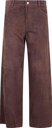 Max Mara Smmfulmine Suede Trousers