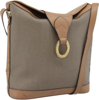 Dior Pre-owned Vintage PVC Shoulder Bag - Dames - Vintage Schoudertas - Beige - ONE Size - Leer - Vintage