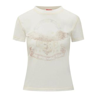 Diesel Tops, Dames, Wit, M, Katoen, T-Maggy T-shirt