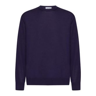 D4.0 Round-neck Knitwear, male, Purple, Size: 3XL Crewneck Sweater