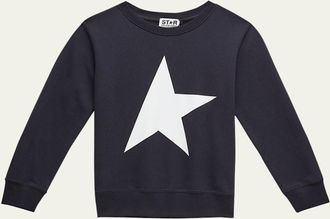 Golden Goose Boys Crewneck Star Sweatshirt, Size 4-10