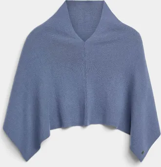 Fraas Womens Plain cropped poncho