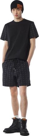 MCM Monogram Print Shorts in ECONYL in Black at Nordstrom, Size X-Large