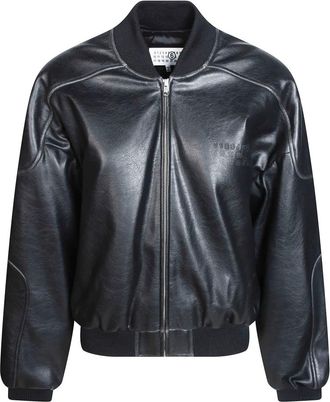 Maison Margiela Jassen, Dames, Zwart, S, Leather Jassen