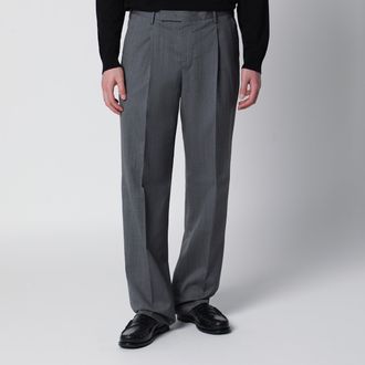 Pantaloni Torino Pantalone grigio in lana vergine