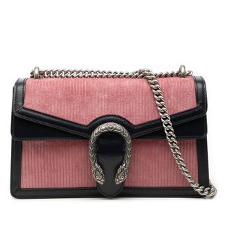 Gucci Pre-owned Gucci Small Bicolor Corduroy Dionysus Shoulder Bag 400249 486628