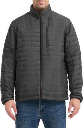 Hawke & Co Rail Water Resistant Quilted Jacket in Carbon at Nordstrom Rack, Size X-Large