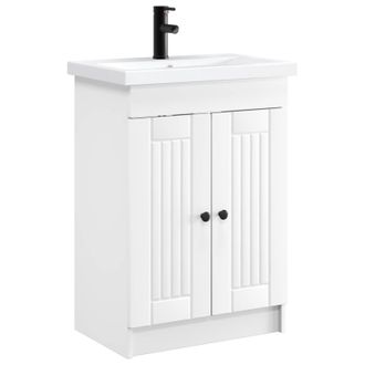 vidaXL Juego De Muebles De Ba&ntilde;o Blanco 78,5 X 37,5 X 81 Cm Vidaxl