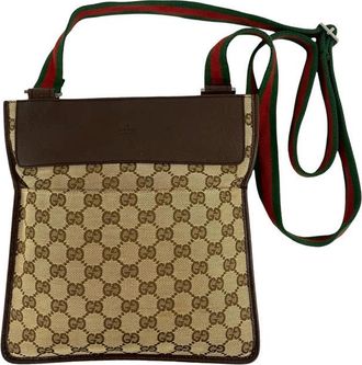 Gucci Pre-owned Gucci GG Canvas Web Crossbody Unisex ULO6QDJWT3M7GMPP