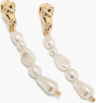 Yoj Pearl Eclo Drop Earrings in Gold at Nordstrom