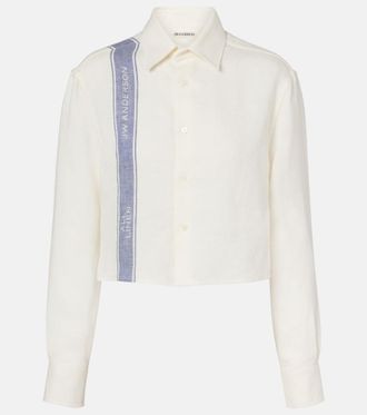 J.W.Anderson Cropped linen shirt