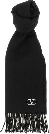 Valentino Garavani Cashmere scarf with fringes