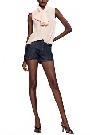 Frame Denim Hang Mid Rise Short In Rinse