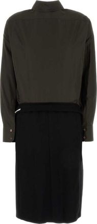 Maison Margiela Two-tone Reversed Shirtdress