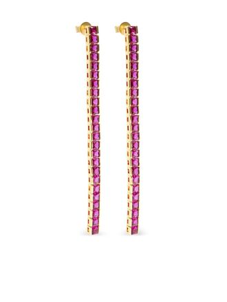 Izabel Display tennis-style earrings - Gold