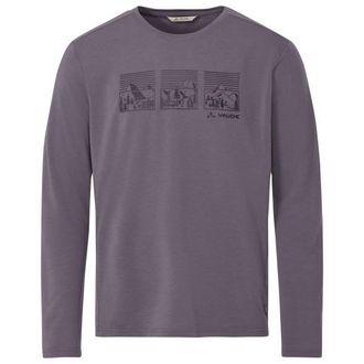 Vaude Rosemoor L/S T-Shirt III Longsleeve f&uuml;r Herren | grau/lila