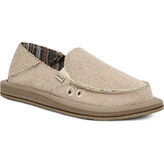 Sanuk Donna Convertible Hemp Slip-On Shoe in Nat at Nordstrom, Size 10