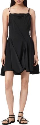 AllSaints Claire Strappy Minidress in Black at Nordstrom, Size 10