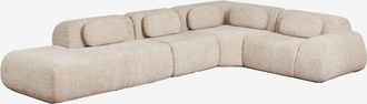 Sklum Sof&aacute; Modular Rinconera De 4 Piezas Con Div&aacute;n Izquierdo En Chenilla Envasado Al Vac&iacute;o Merida Sklum