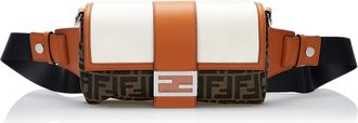 Fendi Pre-owned Womens Baguette Belt Bag - Brown Textile - One Size