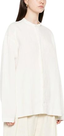 STUDIO NICHOLSON Snm-1426 Karst Shirt - Dames - Overhemden - Wit - S - Overhemden