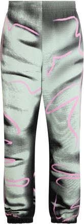 Moschino Broek met vervaagde print - Heren - Sweatpants - Veelkleurig - M - Katoen - Broeken