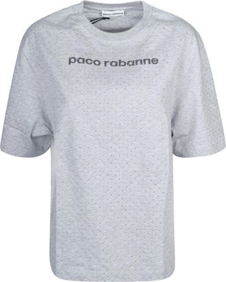 Paco Rabanne Grijs T-shirt P073 - Dames - T-shirts - Grijs - XS - Tops