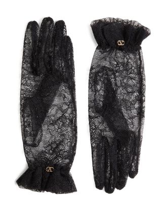 Valentino Garavani Vlogo Lace Gloves