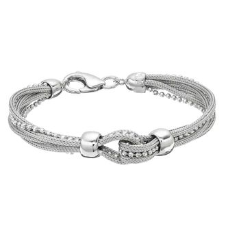 MAX + STONE 925 Sterling Silver Mesh Bracelet 7.5 Inches