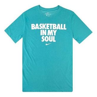 Nike Casual Quick Dry Basketball Round Neck Sports Short Sleeve Blue CT5970-366