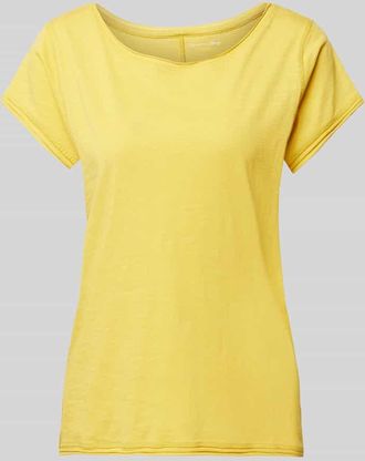 Christian Berg T-Shirt mit Kapp&auml;rmeln in Senf, Gr&ouml;&szlig;e XS