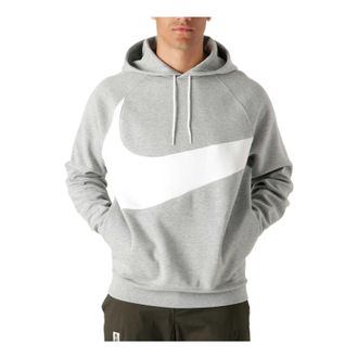 Nike Sportswear Swoosh Tech Fleece Pullover Hoodie Dark Grey Heather DD8222-063