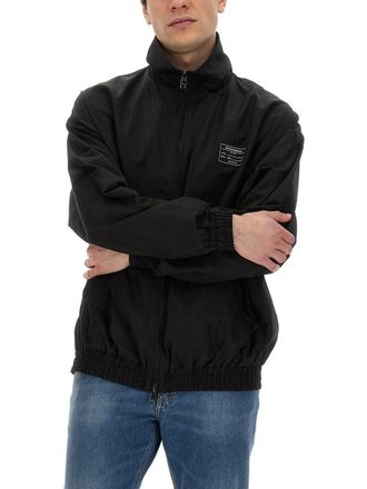 Dolce & Gabbana Hooded Polyester Jacket - Black