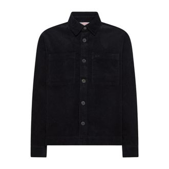 Sun 68 Sovracamicia in Corduroy L/S - - Jackets - Uomo - Blu - L