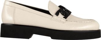H&ouml;gl Dames instapper van glad leer - Dames - Loafers - Beige - 41 1/2 EU - Leer - Schoenen