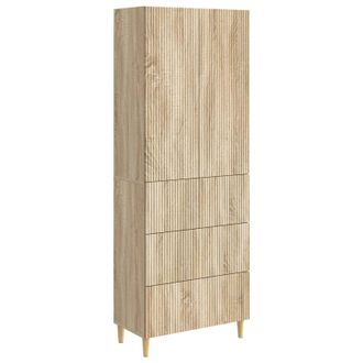 vidaXL Juego De Armarios 2 Uds. Roble Sonoma Madera De Ingenier&iacute;a Vidaxl