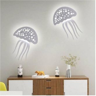 Trade Shop Trade Shop Traesio - Trade Shop - Applique Parete Led Medusa 3 Tonalit&agrave; Luce Moderno 8w Bianca Dimmerabile Aq27-b3c