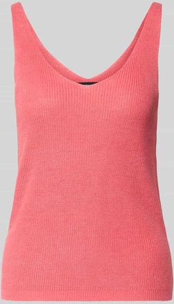 Vero Moda Regular Fit Strick-Top aus Viskose-Mix Modell NEWLEX in Koralle, Gr&ouml;&szlig;e XL