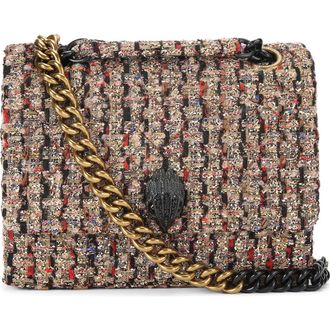 Kurt Geiger Large Kensington Metallic Tweed Shoulder Bag in Open Yellow at Nordstrom Rack