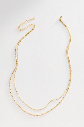 Heather Hawkins Draped Drawn Box Chain Necklace