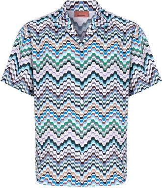 Missoni Short-sleeve Viscose Bowling Shirt - male - Missoni - Short Sleeve Shirts - Multicolor - XL - Shirts