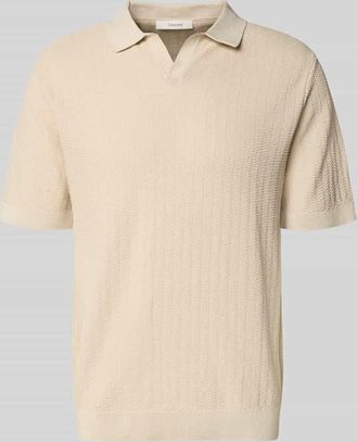 Selected Regular Fit Poloshirt aus Baumwoll-Leinen-Mix Modell MATTIS in Offwhite, Gr&ouml;&szlig;e XXL