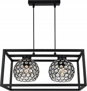 OEM L&aacute;mpara Colgante Elegante Jaula Bola De Cristal