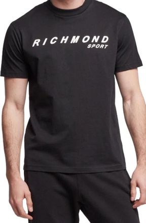 John Richmond Stijlvol T-Shirt Ump 22129Ts - Heren - T-shirts - Zwart - XS - Katoen - Tops