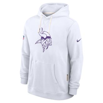 Nike Minnesota Vikings Alt 2 Tight Coverage Sideline Nike Mens Dri-FIT NFL Pullover Hoodie in White | 03AZ10A9M-A7L