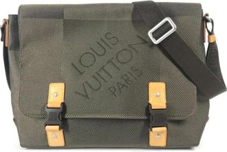 Louis Vuitton Pre-owned Shoulder Bags, female, Green, Size: ONE SIZE Pre-owned Messenger Bag
