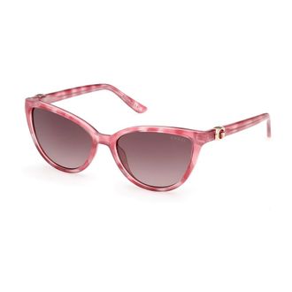Guess Sunglasses, female, Pink, Size: 55 MM Stylish Sunglasses in Red Frame