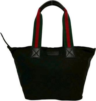Gucci Pre-owned Vintage Tote Bag - Dames - Vintage Shopper - Zwart - ONE Size - Leer - Vintage