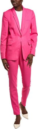 BGL Fashion 2pc Linen-Blend Blazer & Pant Set